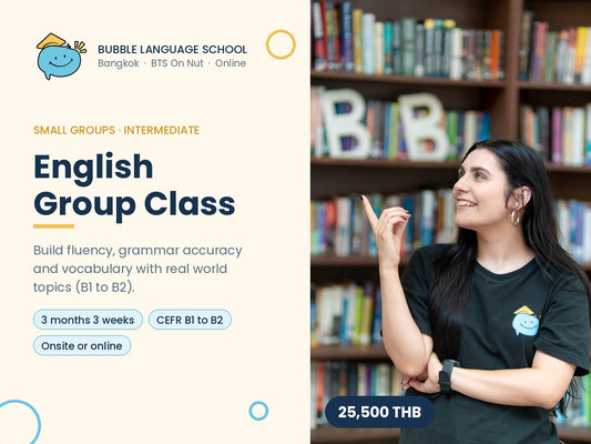 Bubble Language School English Group Class Intermediate