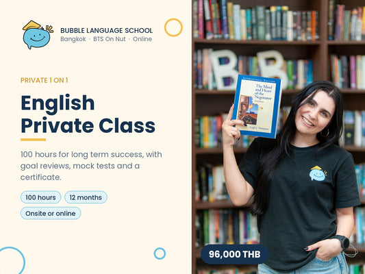Bubble Language School English Private Class 100 hours