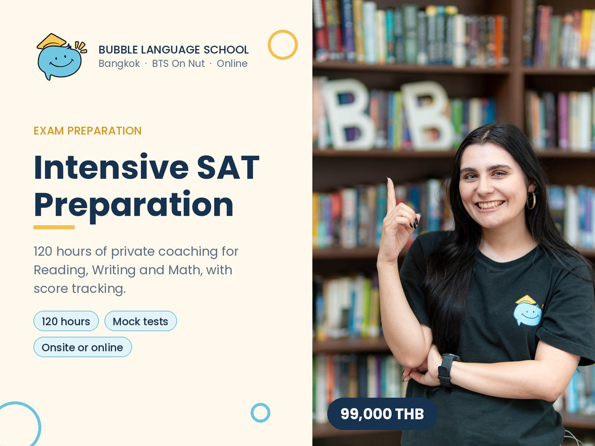 Bubble Language School Intensive SAT Preparation